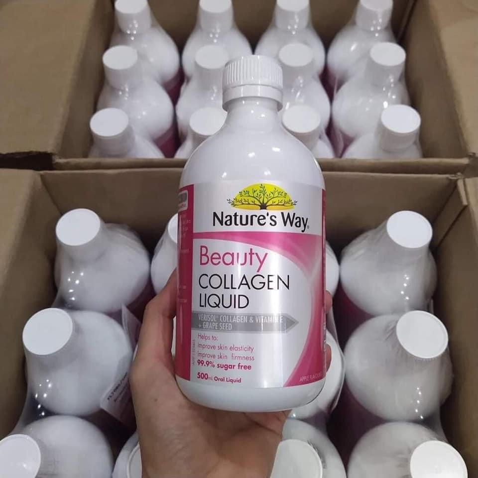 COLLAGEN DẠNG NƯỚC NATURE’S WAY BEAUTY COLLAGEN LIQUID VỚI COLLAGEN KẾT HỢP TINH CHẤT HẠT NHO VÀ VITAMIN E 500 ML