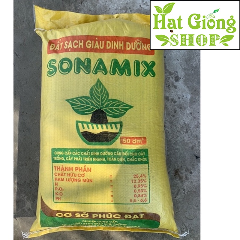 Đất sạch trồng cây,rau,hoa -bao sonamix đóng lẻ