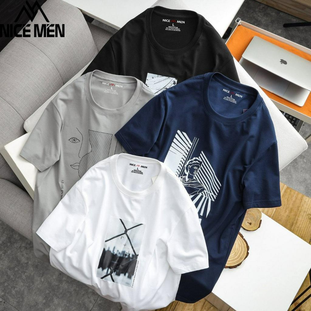 Áo Thun Phông Nam Nữ Unisex Cổ Tròn Local Brand Nicemen Form Rộng Full Tag Cotton 4 Chiều NICEMENPB1