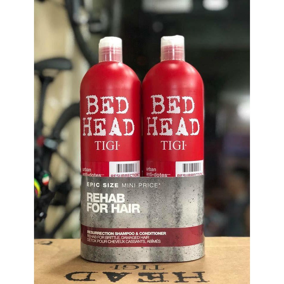 ( dầu gội TiGi ) Cặp dầu gội BED HEAD TIGI URBAN ANTIDOTES Resurrection 750ml | BigBuy360 - bigbuy360.vn