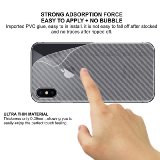 Miếng Dán Mặt Lưng Chống Trầy iPhone Xs Max Vân Carbon