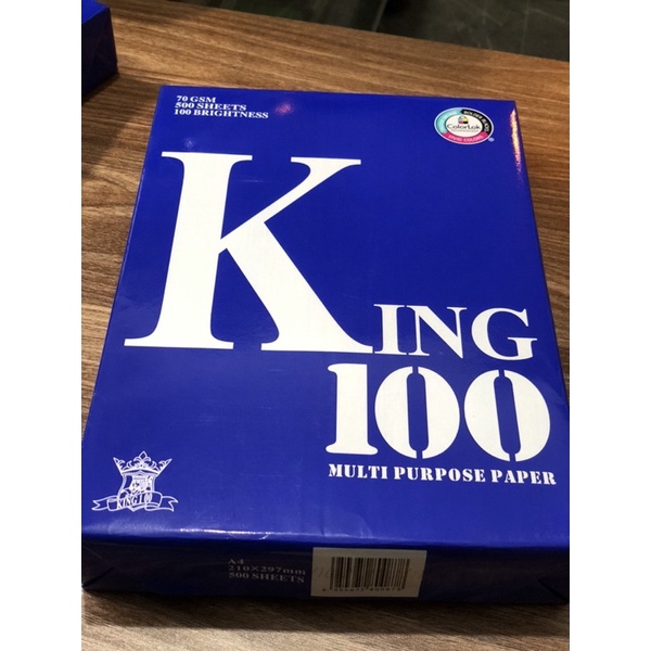 Giấy A4 (King 100 70gsm Chính hãng, Giá rẻ)