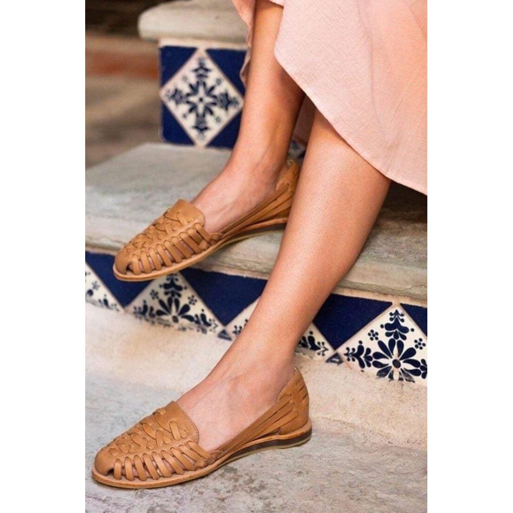[MẪU HOT] Giày búp bê rọ da thật/ giày bệt êm chân chất da-bò-leather | AShoes VNXK