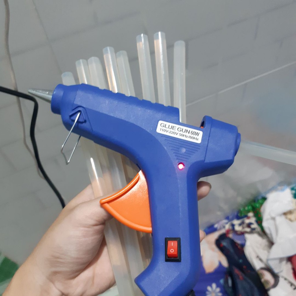 10 keo nến to dài 22,5cm tặng kèm súng bắn keo 100w