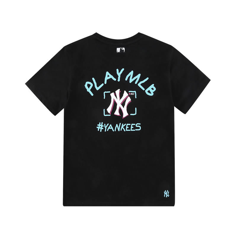 Mlb Áo Thun Thể Thao Tay Ngắn Vải cotton In Họa Tiết graffiti Thời Trang Cho Bé