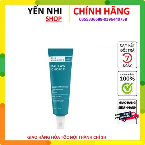 Tinh chất cân bằng độ ẩm chứa Retinol Skin Balancing Super Antioxidant Concentrate Serum (Mã 3350)