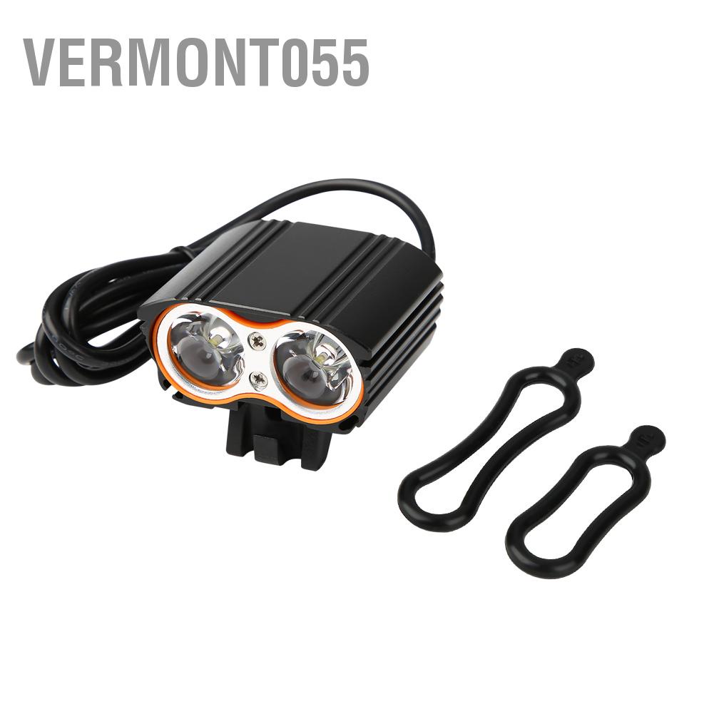 Vermont055 Bright LED 2000LM USB Bike Headlight Bicycle Front Light Lamp for Night Cycling