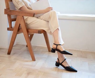 [ SIZE 34-43 ] ẢNH THẬT Mules gót tròn