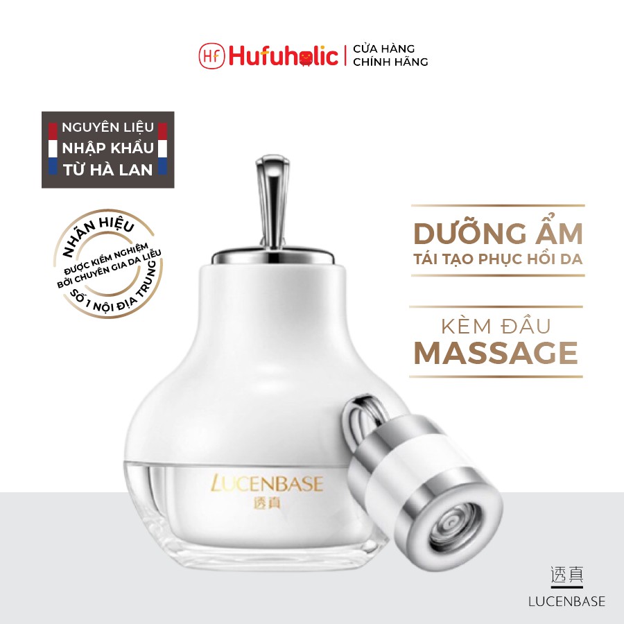 Kem dưỡng Ceramide LUCENBASE cấp nước dưỡng ẩm phục hồi da Ceramide Moisturizing Repair Cream kèm đầu massage 50g LUCB43