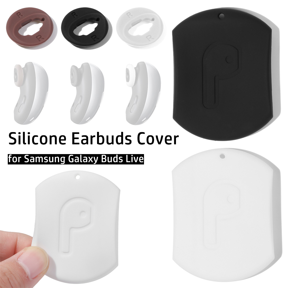 Nút Bọc Tai Nghe Bằng Silicone Mềm Nhiều Màu Sắc Kèm Hộp Đựng Tiện Dụng For Samsung Galaxy Buds Live