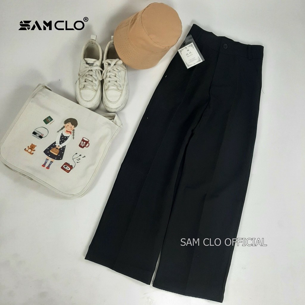 Quần tây đi học nữ SAM CLO dáng cao ỐNG SUÔNG