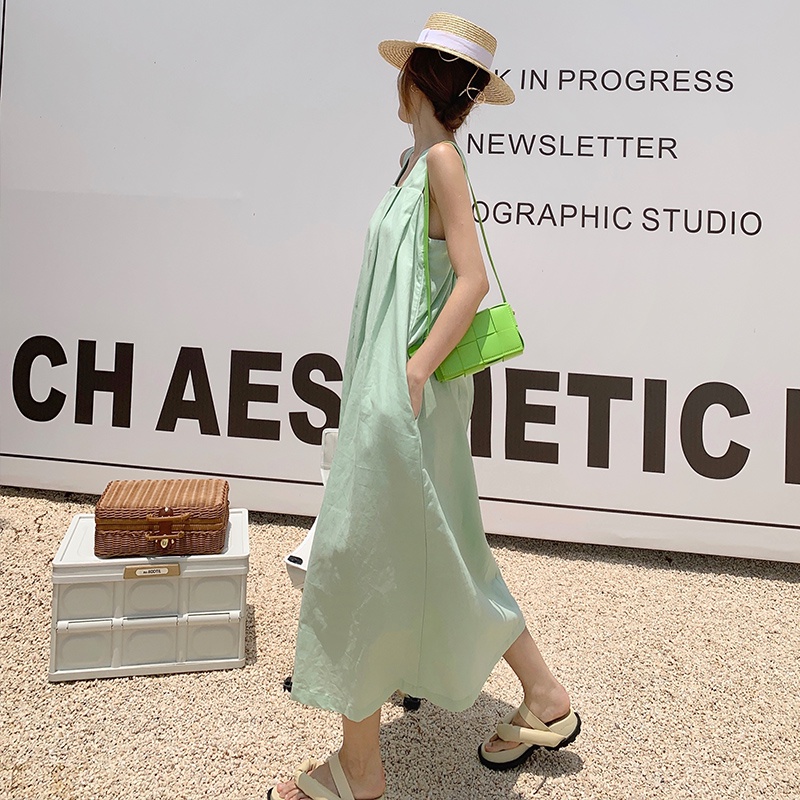  Đầm vải lanh cotton dáng rộng thời trang thanh lịch cho nữ | BigBuy360 - bigbuy360.vn