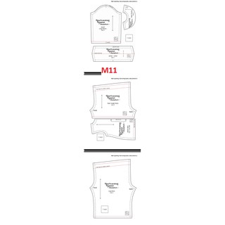 Rập giấy quần áo búp bê M11