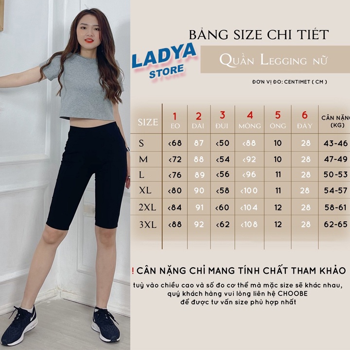 Quần legging asos, Quần legging đùi ngố lửng dài nữ nâng mông siêu co giãn vải cotton bigsize