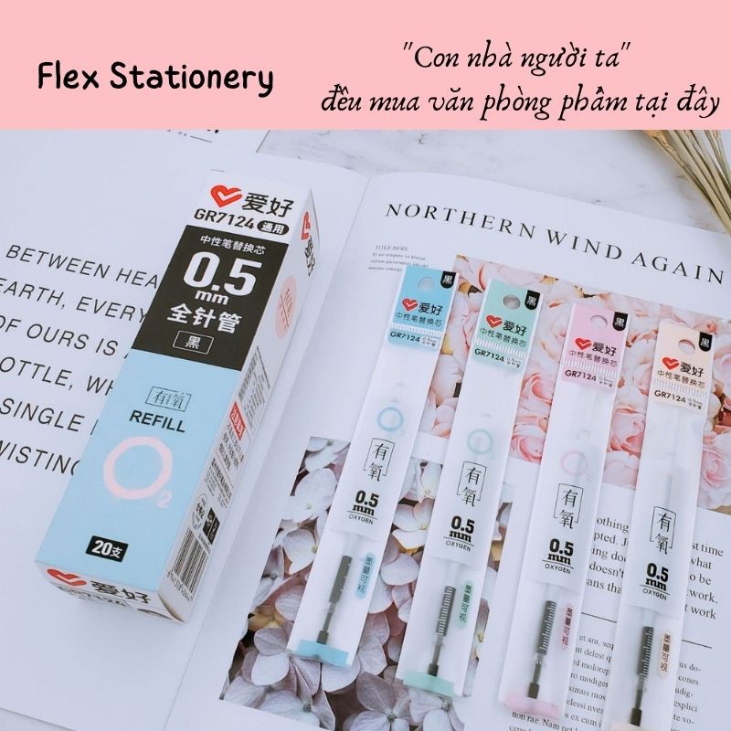 COMBO RUỘT BÚT AIHAO, BÚT AIHAO, NGÒI BÚT 0,5MM, HÀNG SIÊU XỊN, RUỘT BÚT ĐẸP, DỄ THƯƠNG