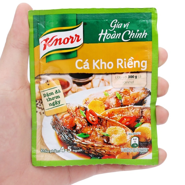 Gia vị kho thịt Knorr (Thịt kho, cá kho, canh chua) (đủ 3 vị best seller)