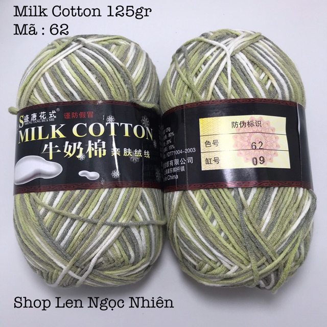 61-80 Milk Cotton 125gr - bảng màu 61-80