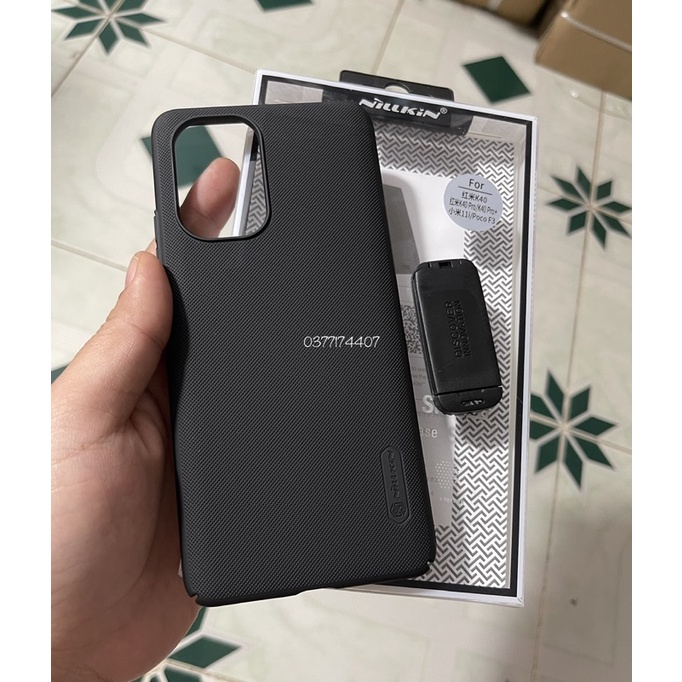 Ốp lưng Nillkin sần cho Huawei K40, K40 Pro, Poco F3 nhựa cứng PC chống Vân tay tặng giá đỡ