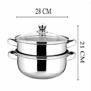 Nồi hấp 2 tầng đa năng size 28cm