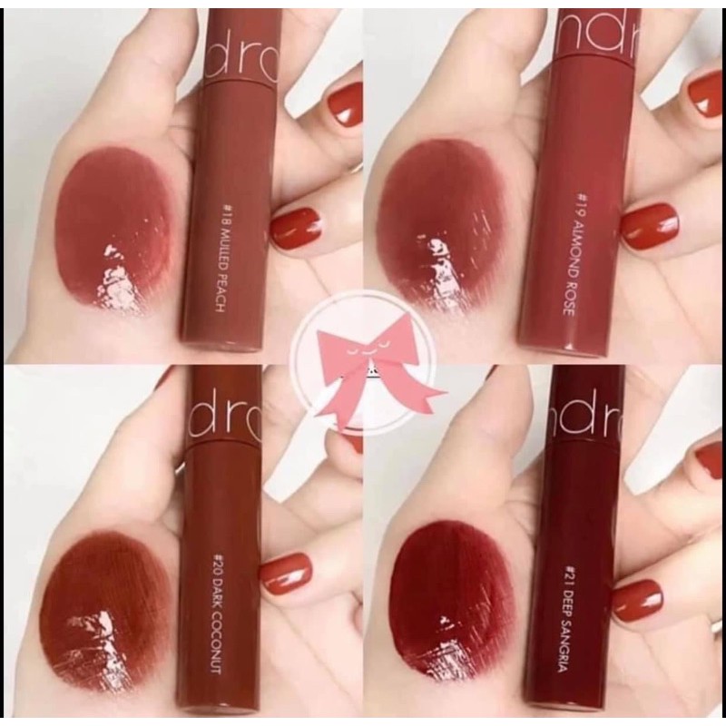 ( sẵn màu mới 14 - 21 ) Son bóng ROMAND JUICY LASTING TINT