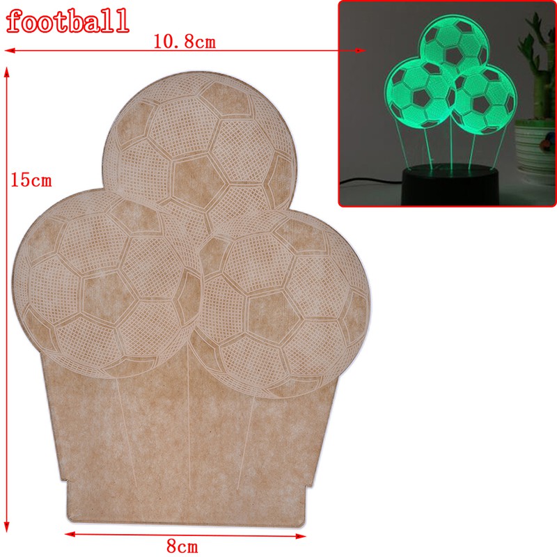 1 Đèn Ngủ LED RGB Bằng Acrylic Họa Tiết Hoạt Hình 3D Dành Cho Trẻ Em