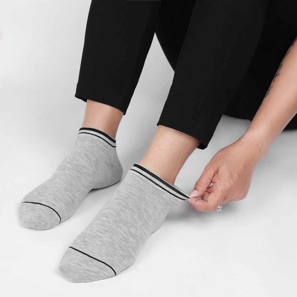 Tất vớ trơn nam nữ cổ ngắn Pnice cotton premium mềm mại, thoáng mát, kháng khuẩn, thấm hút mồ hôi chân