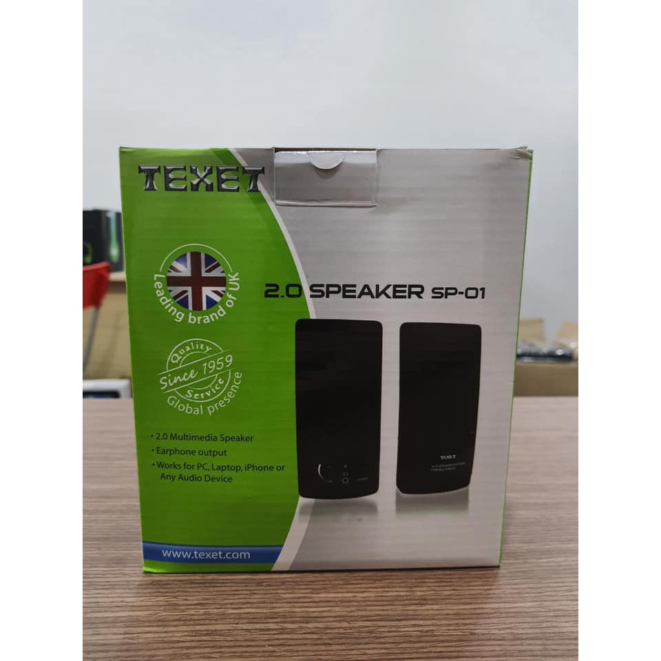 Loa vi tính Texet 2 0 nghe hay mới full box