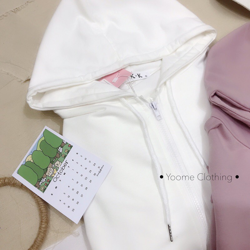 Áo khoác hoodie có túi mũ khóa[ẢNH THẬT TẠI SHOP]