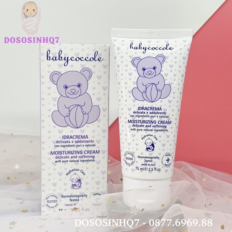 Kem dưỡng ẩm chiết xuất hạnh nhân Babycoccole 0M+