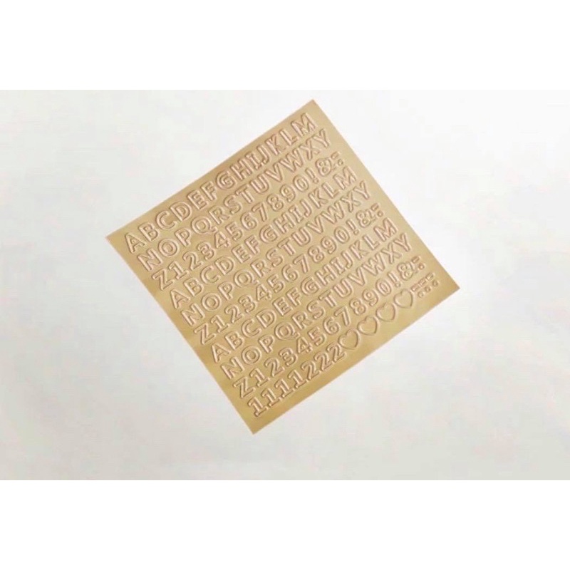 Miếng Dán Sticker Chữ Cái Dán Trang Trí Ốp Dưới Vỏ Bảng Chữ Cái