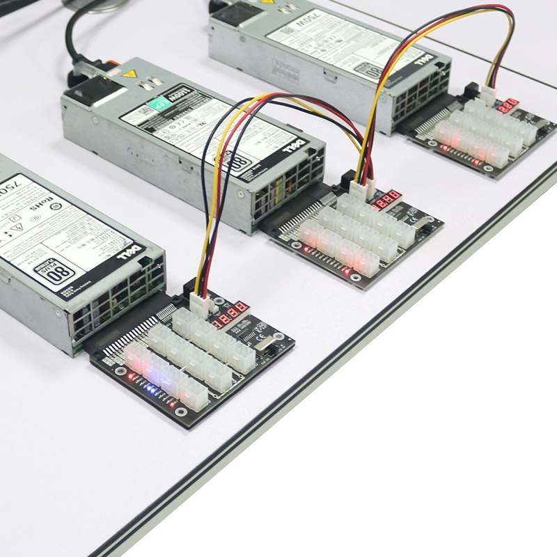 Mô Đun Nguồn 12 Cổng 6P Hiển Thị Đèn LED Dành Cho Máy Indell PSU Server