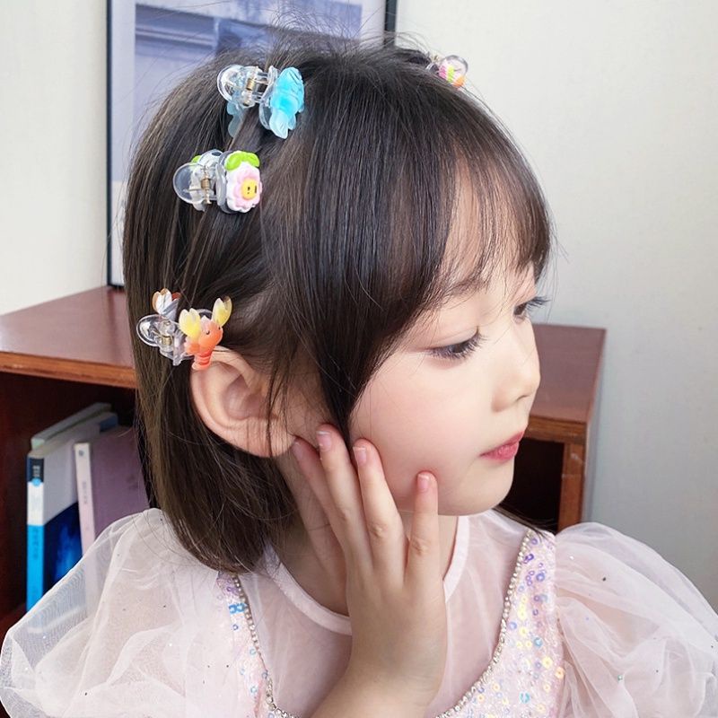 Kẹp tóc càng cua mini kiểu hoạt hình dễ thương xinh xắn cho bạn gái
