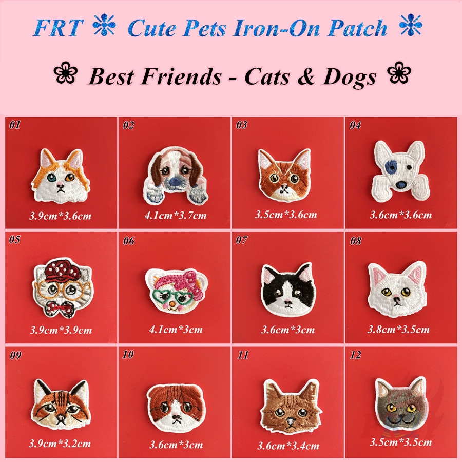 Miếng Vá Trang Trí Quần Áo Hình Động Vật Đáng Yêu Kiểu Từ 01 Đến 12