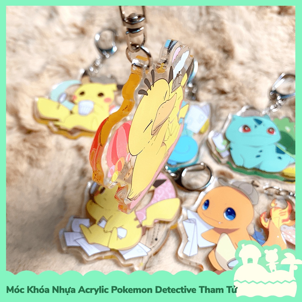 [Sẵn VN - NowShip] Móc Khóa Keychain Acrylic Nhựa Trong Anime Manga Detective Thám Tử