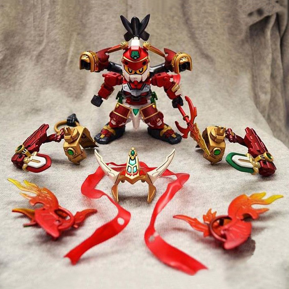 Đồ chơi lắp ráp SD Gundam B072 Natra full sets 3 đầu 6 tay kèm giá đỡ-mg AT Gundam Tây Du Ký New4all Journey to the West