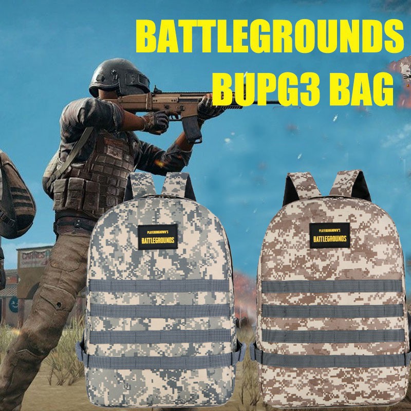 [HÀNG SẴN] Balo Game PUBG / Balo Phượt Người Lính (Size lớn 3 ngăn có cổng sạc USB tiện dụng)