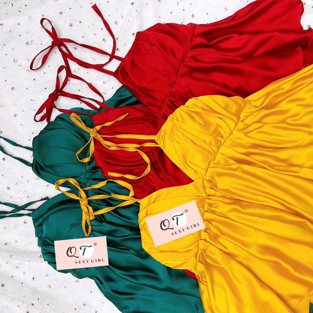 Đồ ngủ sexy 🌺 Freeship 🌺 Đồ ngủ sexy chất satin quần đùi Freesize dưới 60kg - Linqu Sleepwear | BigBuy360 - bigbuy360.vn