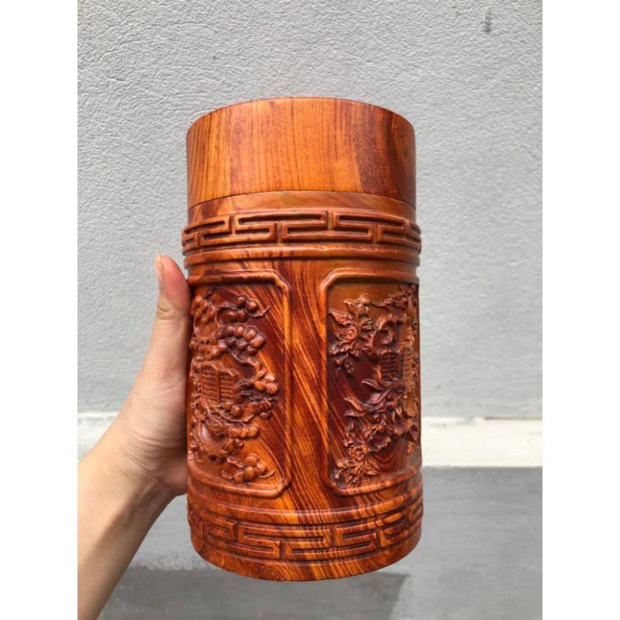 Hộp chè, hộp trà tứ quý gỗ hương cao cấp - HÀNG CHÍNH HÃNG - ĐÚNG HÌNH ĐÚNG MẪU