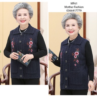 Áo gile cho người già, Áo len cho bà già MF61