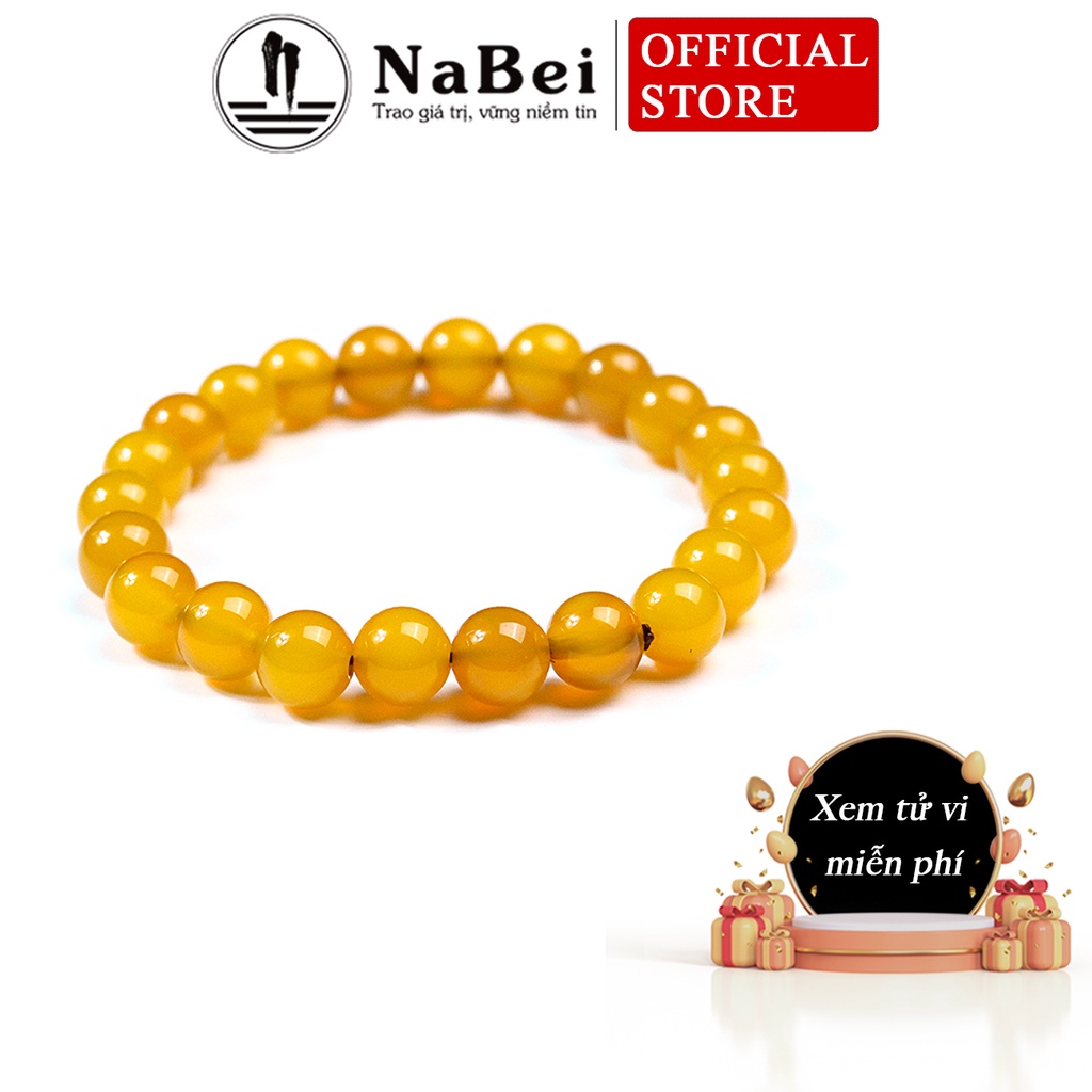 Vòng Tay Mã Não Tự Nhiên Phù Hợp Cho Mệnh Kim, Thủy, Hỏa, Thổ, Mộc NB74 - Phong Thuỷ NaBei Store
