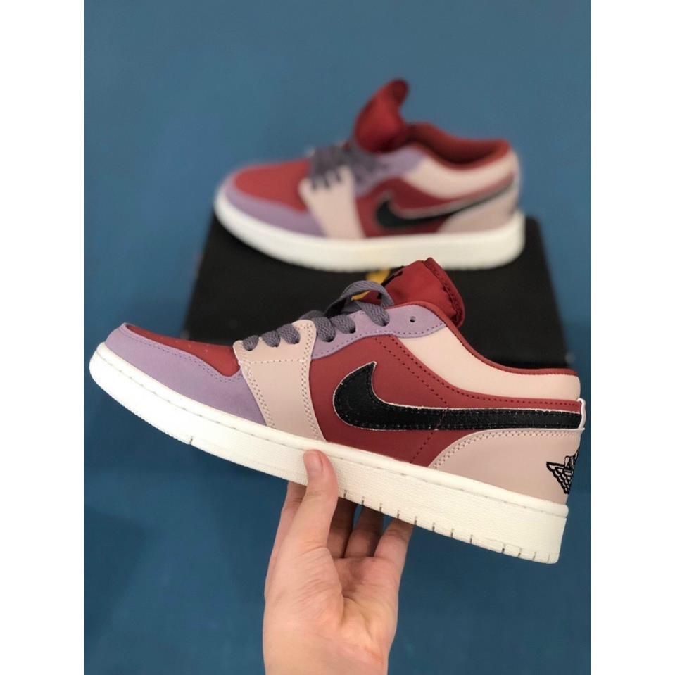 [Full box] Giày Thể Thao, Giày Sneaker Jordan Đỏ Kem Mận Thấp Cổ Cao Cấp | BigBuy360 - bigbuy360.vn