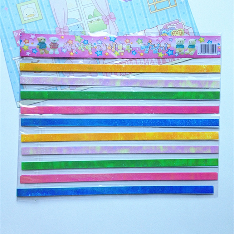 Set Giấy Xếp Ngôi Sao May Mắn Nhiều Màu Sắc Dùng Làm Đồ Thủ Công DIY