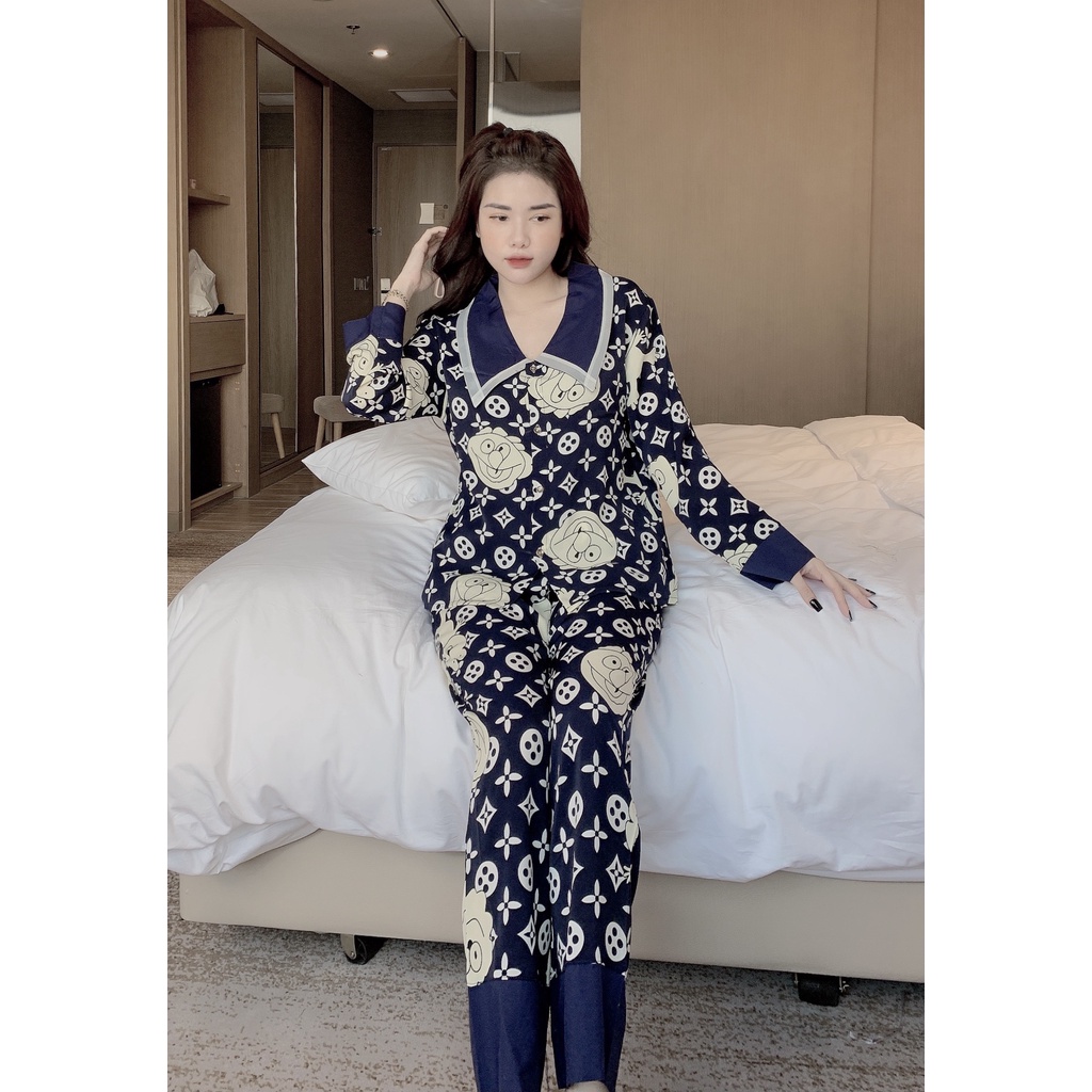 Set đồ bộ mango tay dài phối cổ | BigBuy360 - bigbuy360.vn