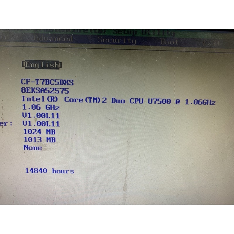 cụm dưới laptop panasonic cf-t7 main còn chay không bảo hành