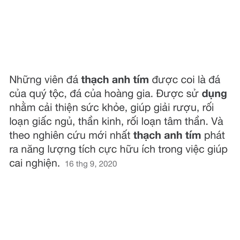 Vòng tay Thach Anh tím 8A svip siêu đẹp kiểm định
