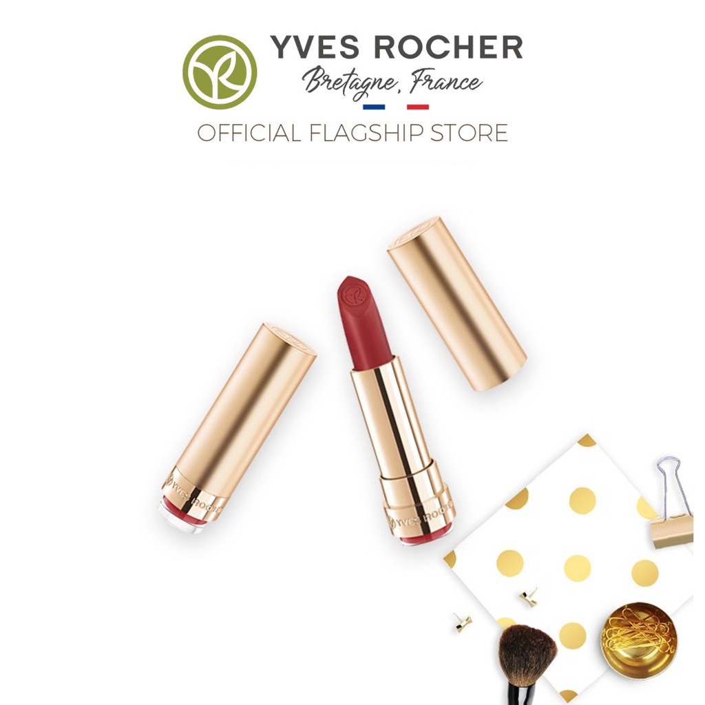 Son Lì Yves Rocher Grand Rouge Matte Lipstick - 156 Nutmeg Red – 3,7g