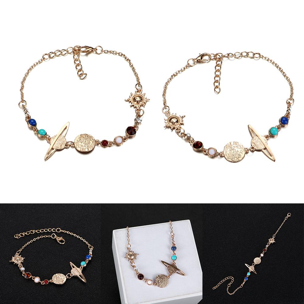HS Lắc Chân Hình Hành Tinh Màu Sắc Thời Trang