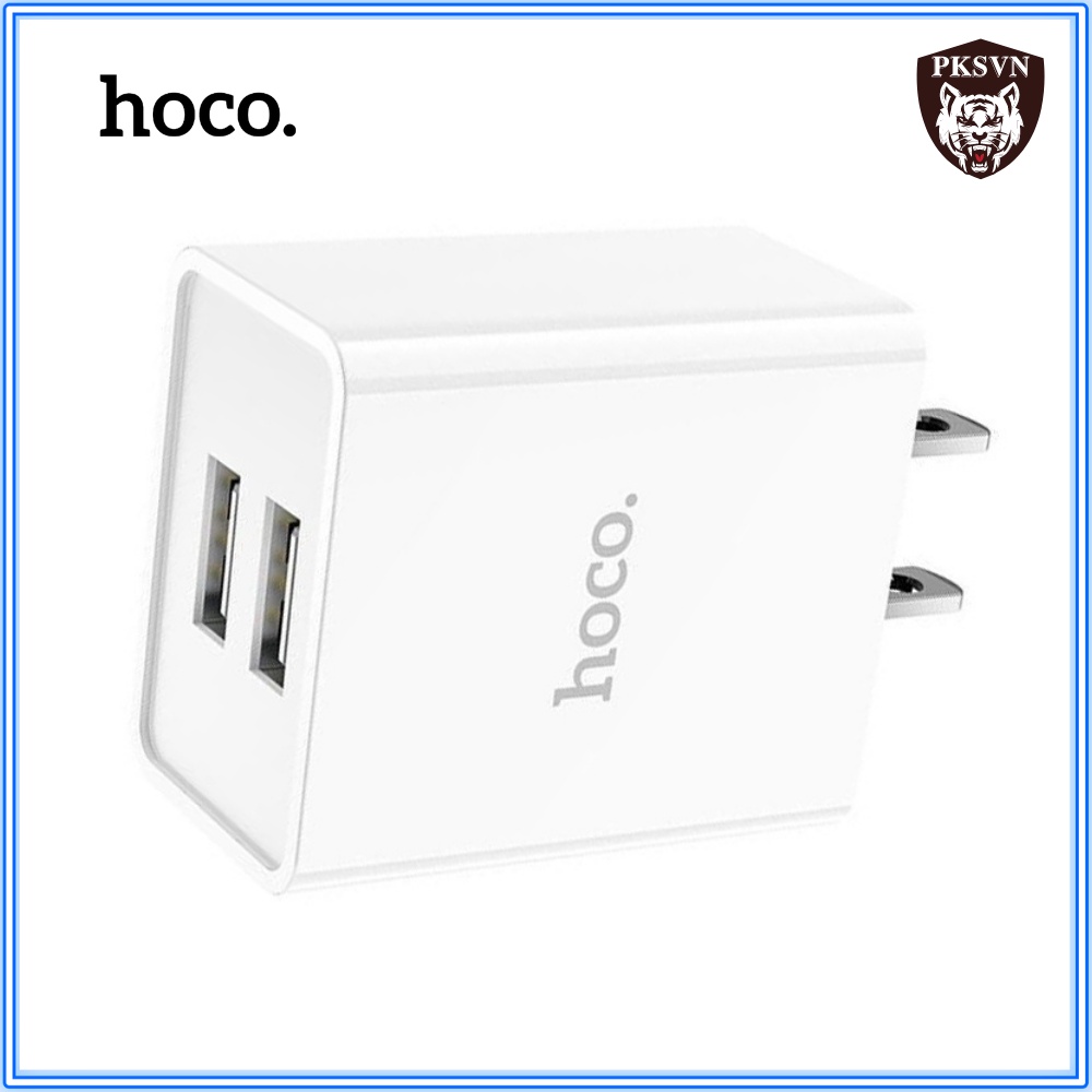 Củ Sạc Nhanh C89 Chống Cháy Nổ - Cốc Sạc Nhanh 2 Cổng USB Sạc nhanh 2.1A Max Chân cắm tiêu chuẩn US - BH 12 Tháng