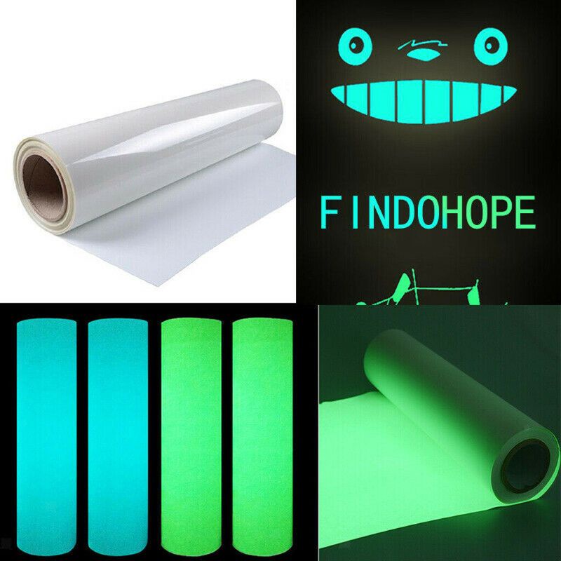 Flgo Áo Thun in Chuyển Nhiệt Độ Trong Bóng Tối Vinyl in Họa Tiết Iron-on Cho Mũ Bảo Hiểm