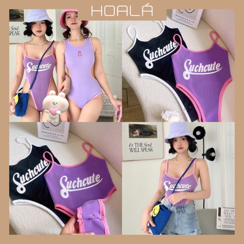 Áo Bodysuit Dây Phối Viền Màu Cute A159